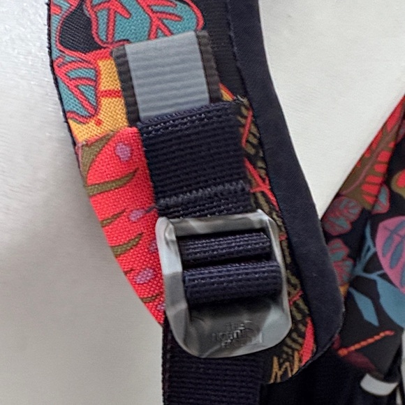 The North Face Black and Multicolor Leaf Print Backpack - Picture 7 of 12